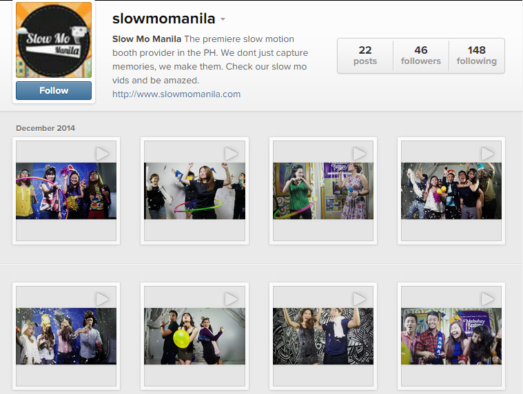 SlowMoManila Instagram, Instagram slow motion videobooth